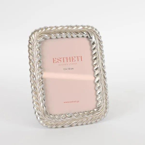 Estheti Κορνίζα 13x18cm Πολυρητίνης Ασημί 756-12031