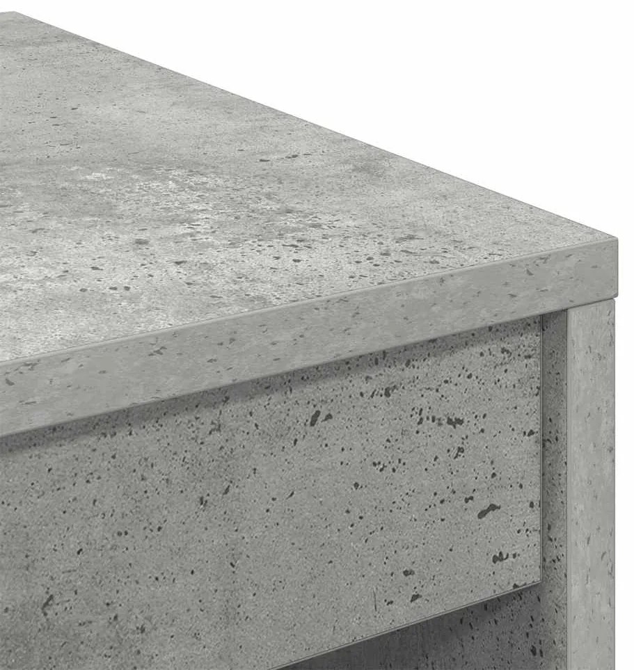 vidaXL Γραφείο Γκρι σκυροδέματος 60 x 40 x 76 εκ. Επεξεργασμένο ξύλο