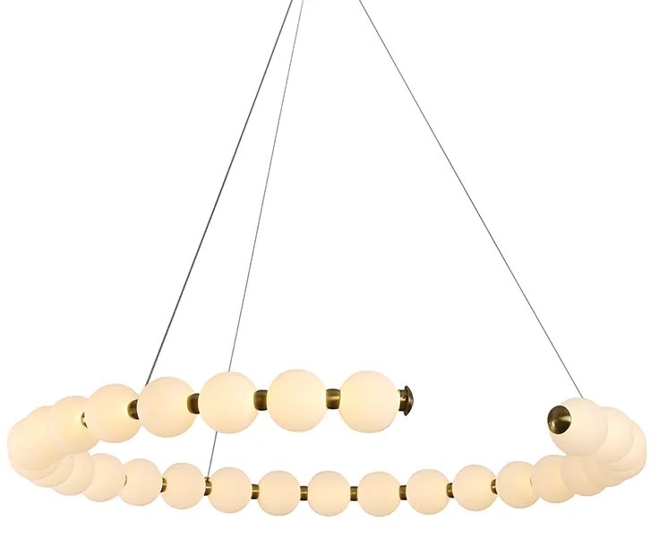 Φωτιστικό Κρεμαστο Aca HM236LEDP100 Χρυσό Χρώμα (Gold Coloured) 3000K