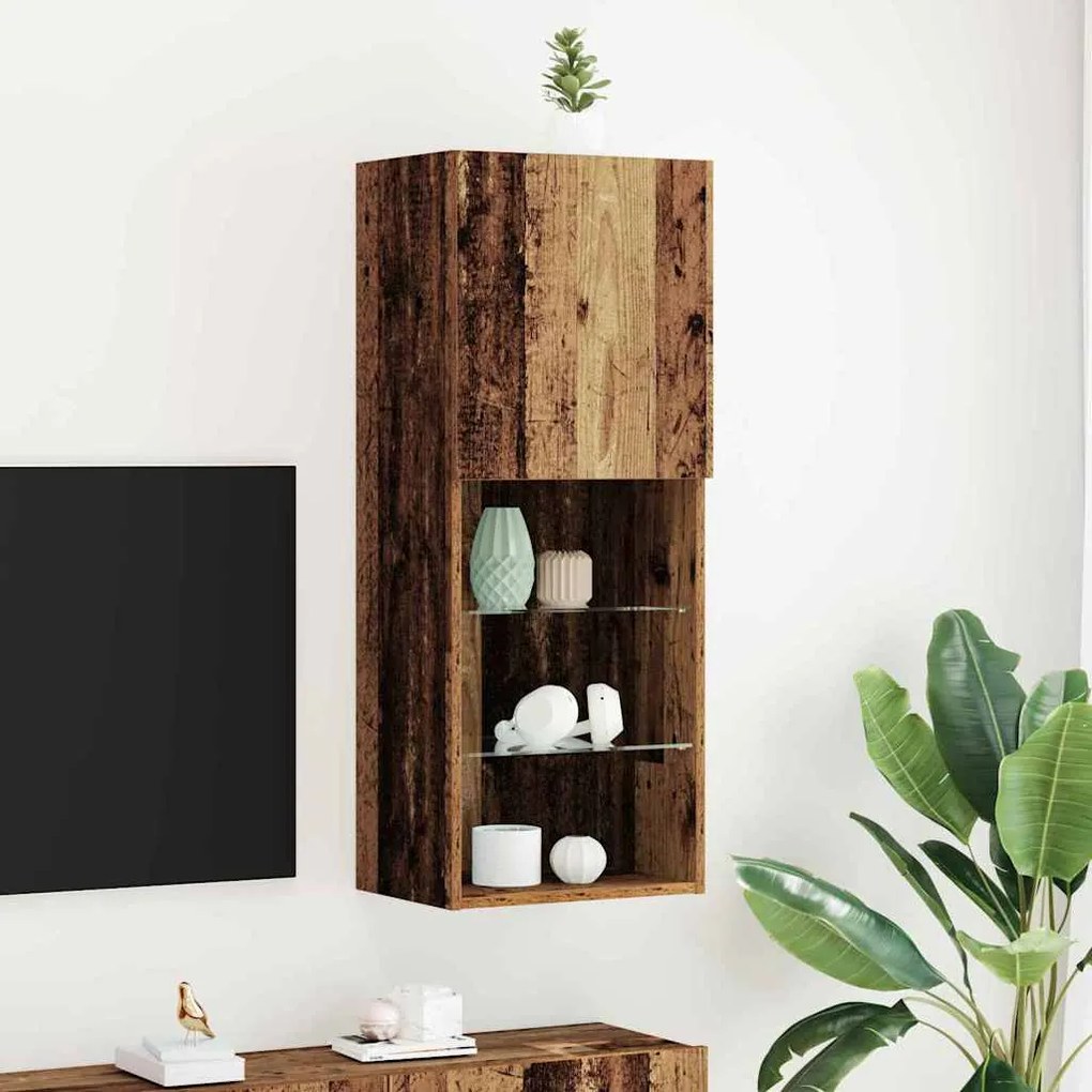 vidaXL Ντουλάπι TV Παλιό Ξύλο 40.5 x 30 x 102 εκ. Επεξεργασμένο ξύλο