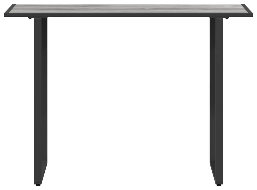 vidaXL Γκρι Τραπέζι Κήπου 100x55x70 εκ DPC και Χάλυβας