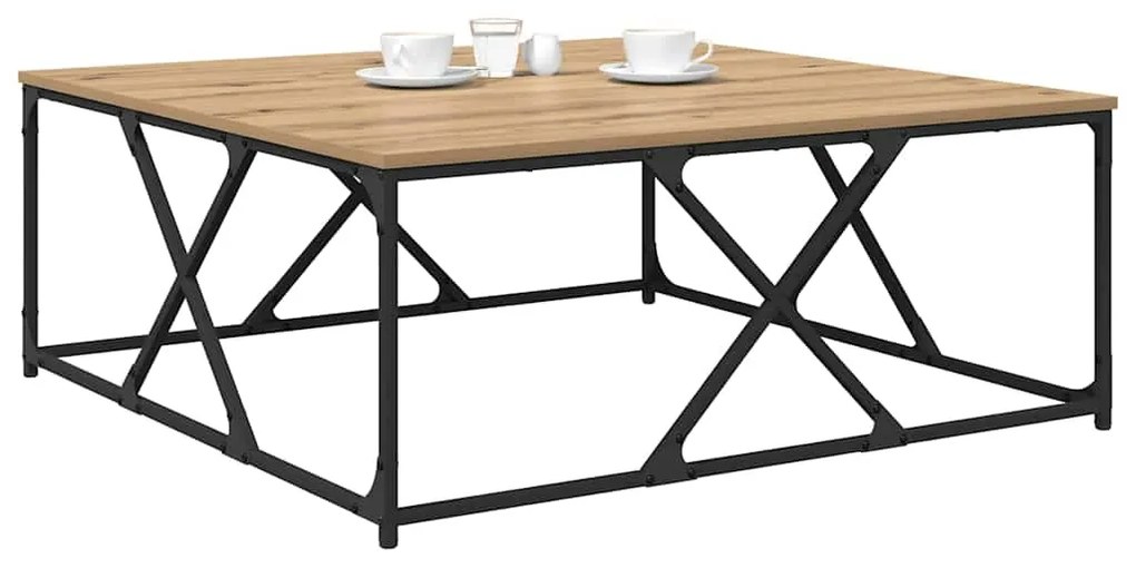 vidaXL Τραπεζάκι σαλονιού Artisan Oak 100 x 100 x 40 cm