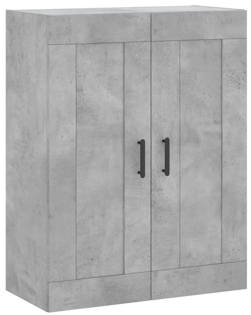 vidaXL Ντουλάπι Γκρι Σκυροδέματος 69,5x34x180 εκ. Επεξεργασμένο Ξύλο