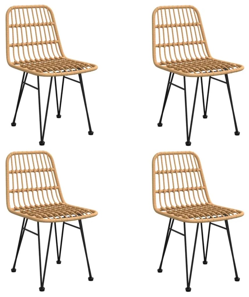 vidaXL Σετ Τραπεζαρίας Κήπου 5 Τεμαχίων από Συνθετικό Ρατάν