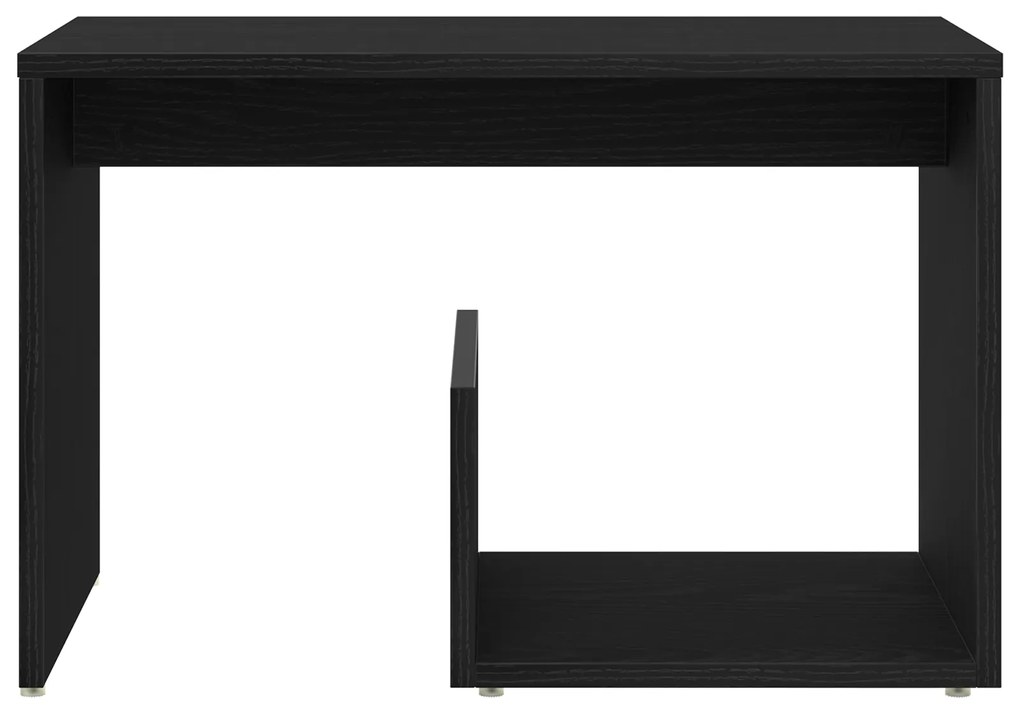 vidaXL Τραπέζι Σαλονιού Μαύρο Δρύς 59x36x38 εκ. Επεξεργασμένο ξύλο