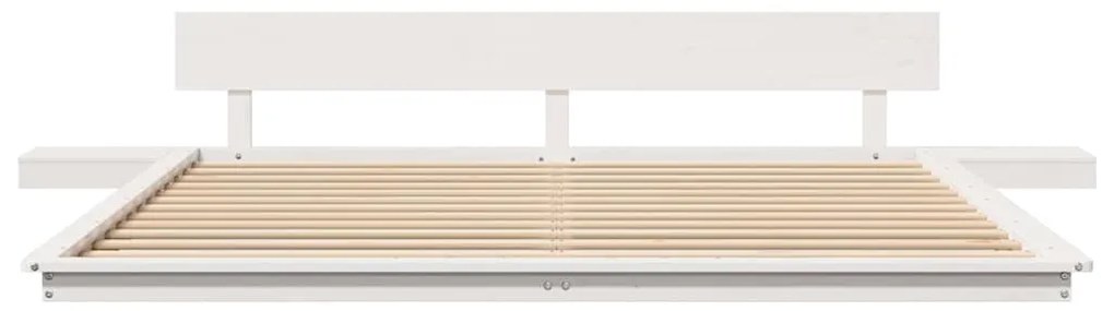 vidaXL Σκελετός Κρεβατιού Λευκό 180 x 200 cm ξύλο