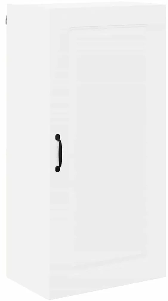 vidaXL Κρεμαστό ντουλάπι κουζίνας με ράφι Λευκό 50 x 31 x 100 εκ.