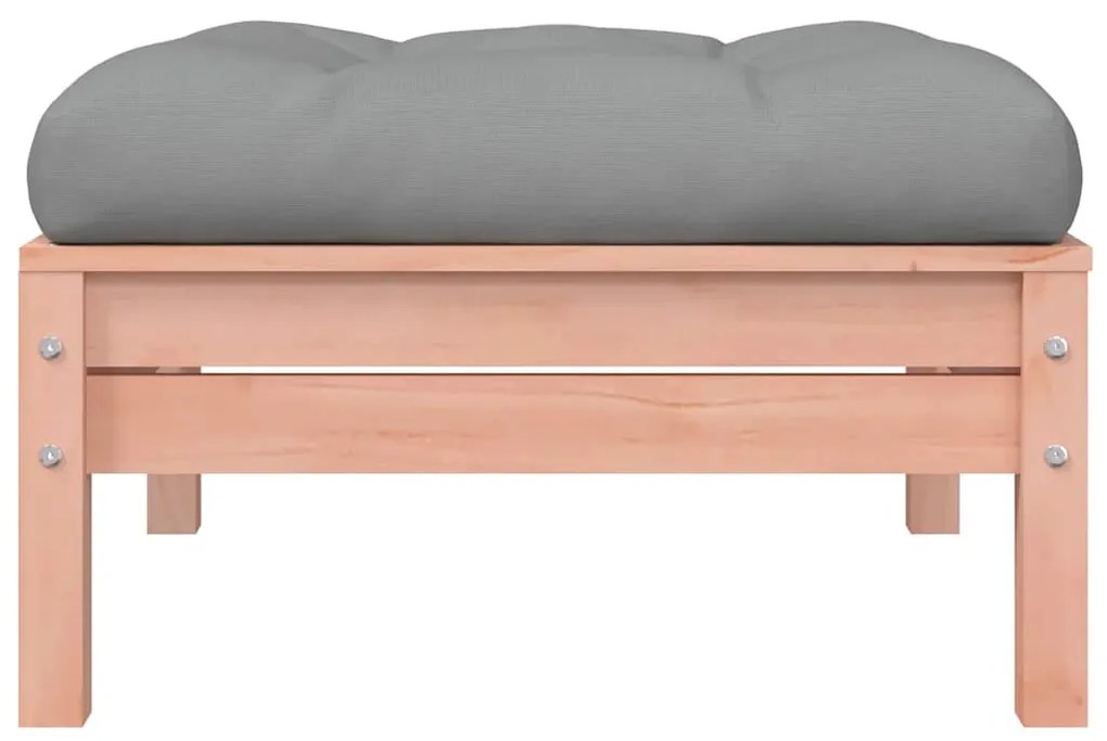 vidaXL Υποπόδια Κήπου με Μαξιλάρια 2 τεμ. από Μασίφ Ξύλο Ψευδοτσούγκας