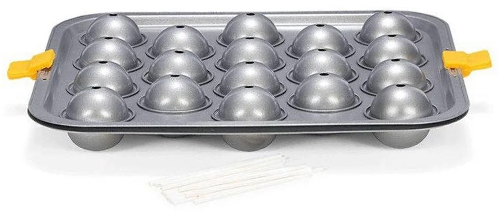 Φόρμα Αντικολλητική Για 18 Cake Pops 22103644 32x29cm Silver Patisee Ατσάλι