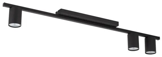 Σποτ Φωτιστικό Οροφής 3xGU10 10W IP20 Logan TK Lighting-4565-Μαύρο 4565