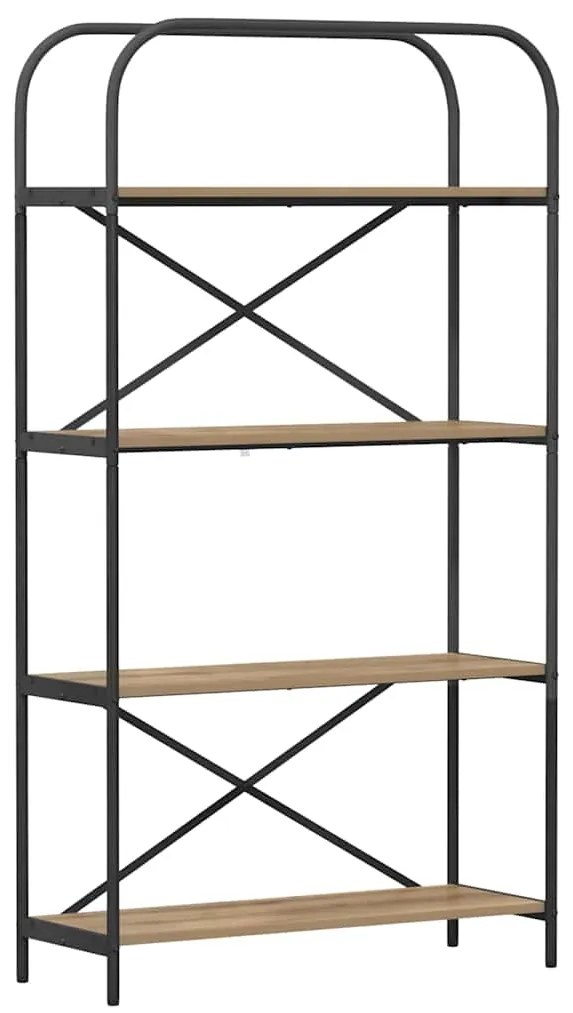 vidaXL Ράφι Βιβλίων artisan δρυς 80 x 30 x 146 εκ Επεξεργασμένο ξύλο