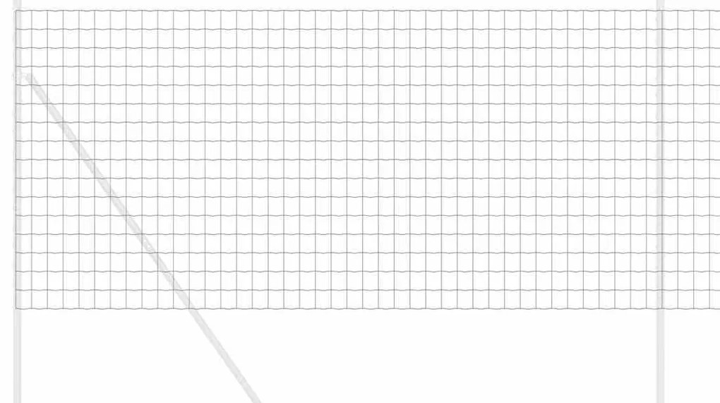 vidaXL Φράχτης Εuro Γκρι 1.4 x 10 m Σίδηρος με επικάλυψη PVC