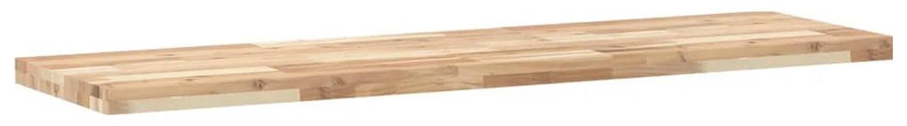Ράφι Κρεμαστό 140x40x4 εκ. Ακατέργαστο Μασίφ Ξύλο Ακακίας - Καφέ