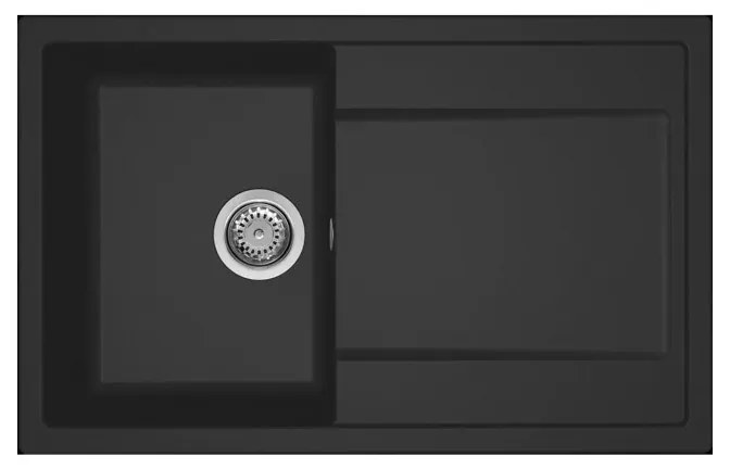 Νεροχύτης κουζίνας LIFE 300 Nero 40 ELLECI 79x50cm