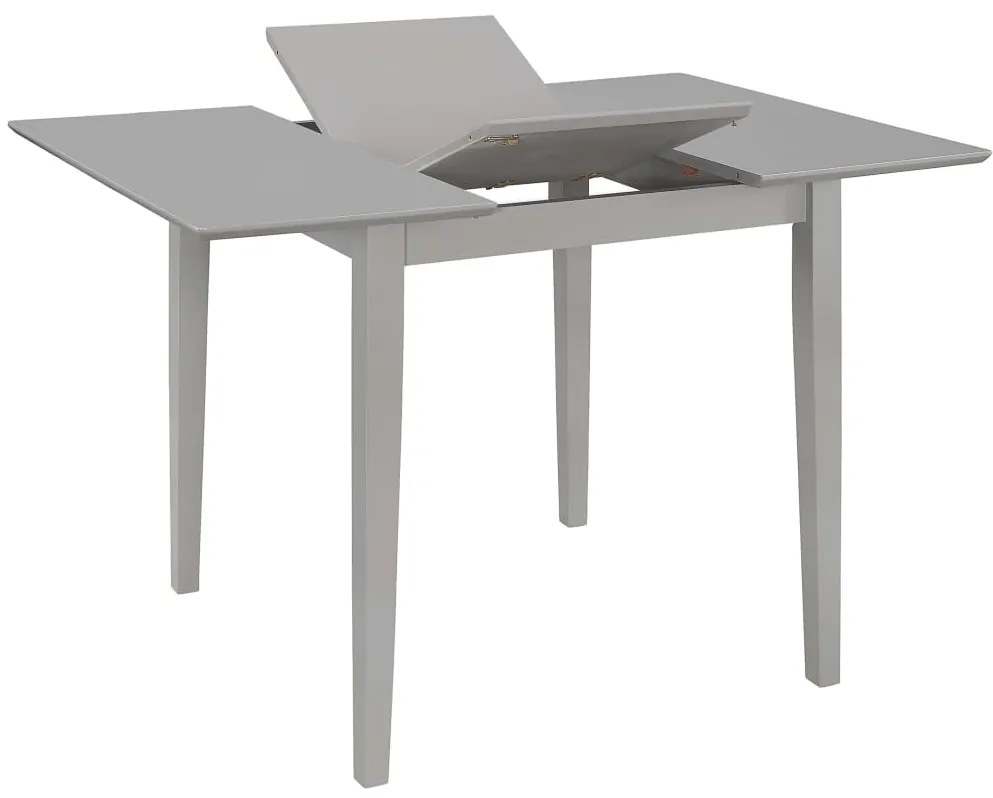 vidaXL Τραπεζαρία Επεκτεινόμενη Γκρι (80-120) x 80 x 74 εκ. από MDF