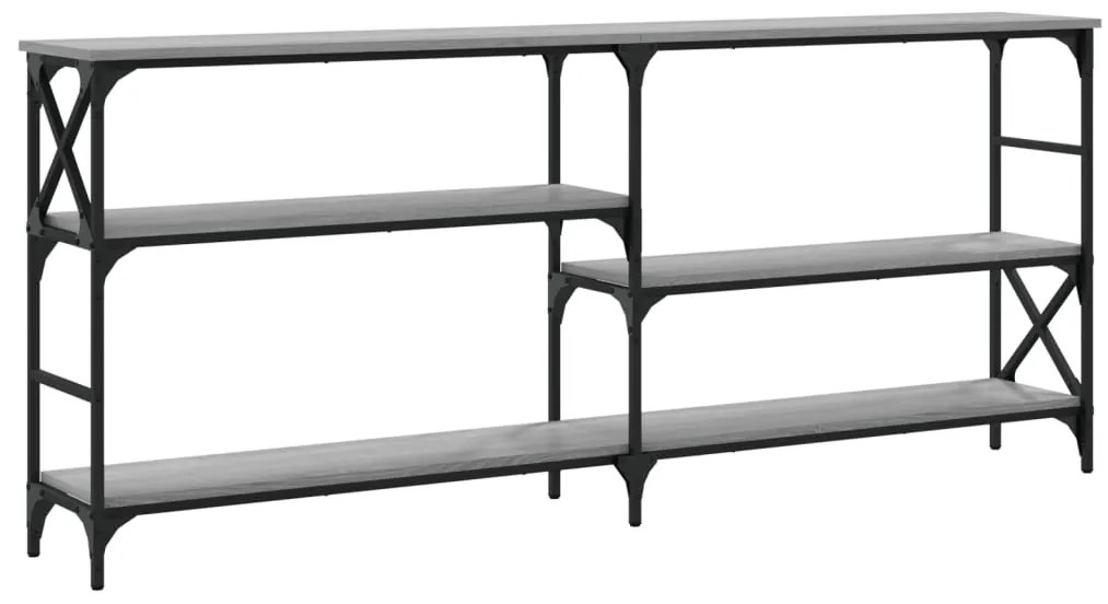 vidaXL Τραπέζι Κονσόλα Γκρι Sonoma 180x29x76,5 εκ. Επεξεργ. Ξύλο