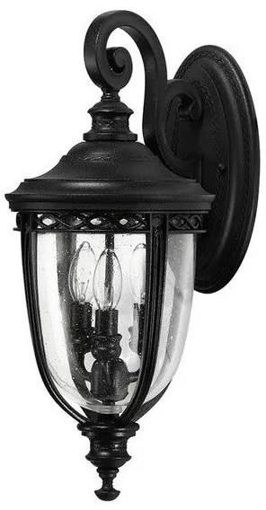 Φανάρι Απλίκα Φωτιστικό Τοίχου 3xE14 IP44 50cm English Bridle Elstead Lighting-FE-EB2-M-BLK-Μαύρο FE-EB2-M-BLK