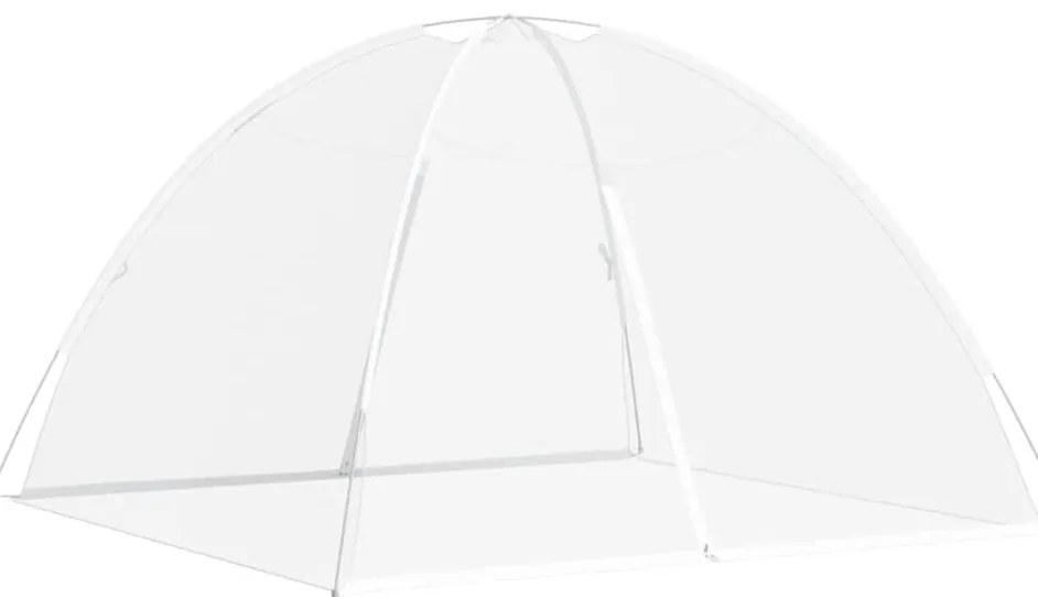 vidaXL Κουνουπιέρα Mongolia με Πόρτες 200 Δίχτυ Λευκό 200x200x135 εκ.