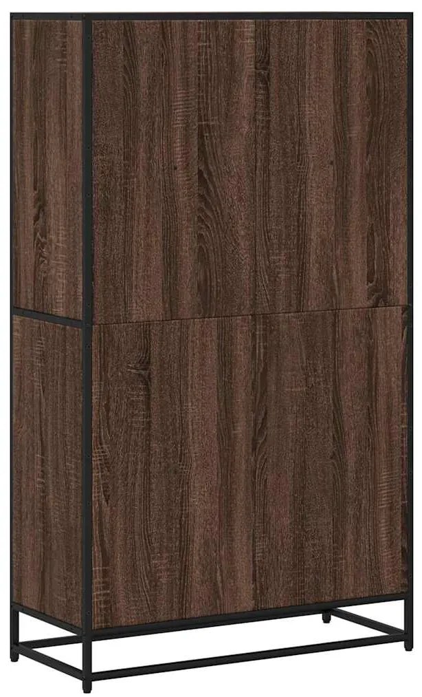 vidaXL Βιβλιοθήκη καφέ δρυς 80,5x35x139 cm Κατασκευασμένο ξύλο