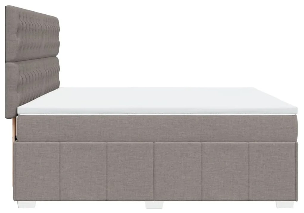 ΚΡΕΒΑΤΙ BOXSPRING ΜΕ ΣΤΡΩΜΑ TAUPE 180X200 ΕΚ. ΥΦΑΣΜΑΤΙΝΟ 3291758