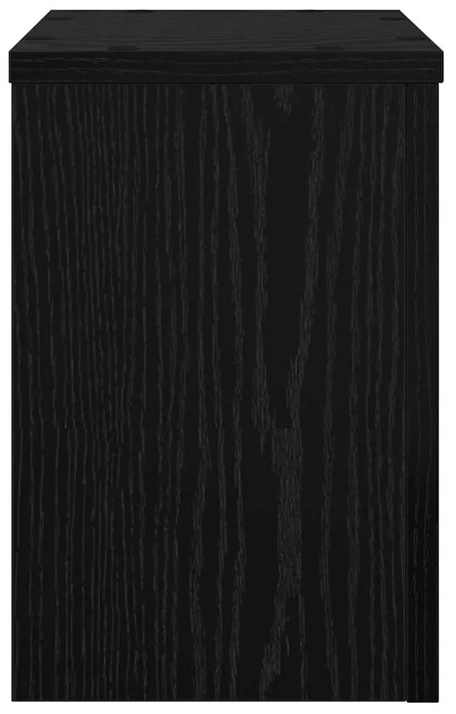 vidaXL Βάση φυτών 2 pcs Μαύρη δρυς 20 x 20 x 30 cm Επεξεργασμένο ξύλο