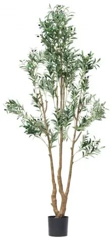 VEVOR 210cm Artificial Olive Tree Tall Fake Plant with Pot for Home Office