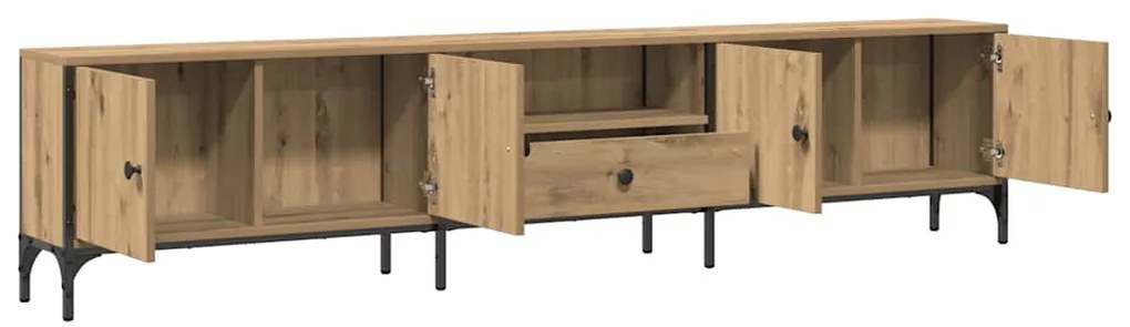 vidaXL Έπιπλο Τηλεόρασης με Συρτάρι Δρυς 200x25x44 εκ Επεξ. Ξύλο