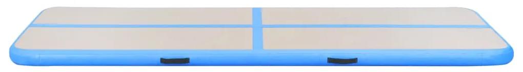 vidaXL Στρώμα Ενόργανης Φουσκωτό Μπλε 400 x 100 x 10 εκ. PVC με Τρόμπα