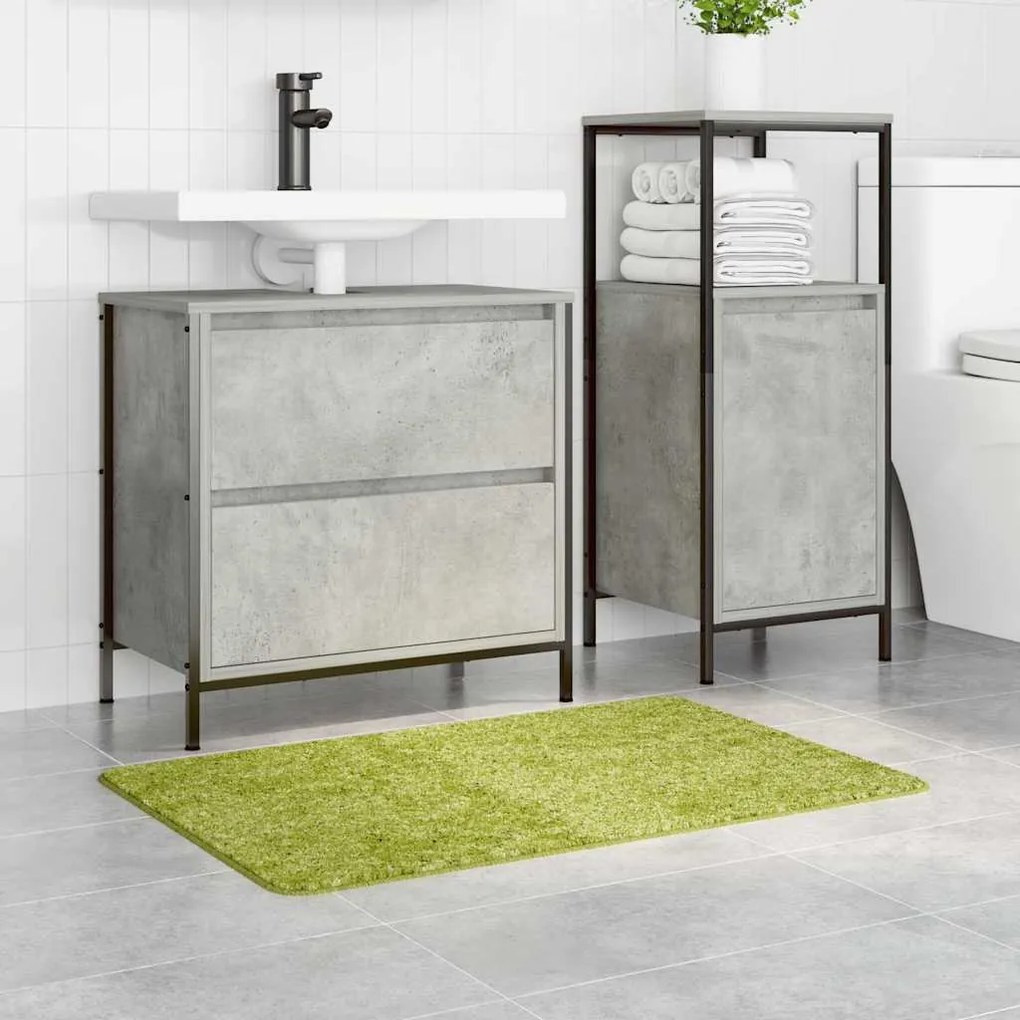 vidaXL Πατάκι μπάνιου Πράσινο 60 x 90 cm Πολυπροπυλένιο