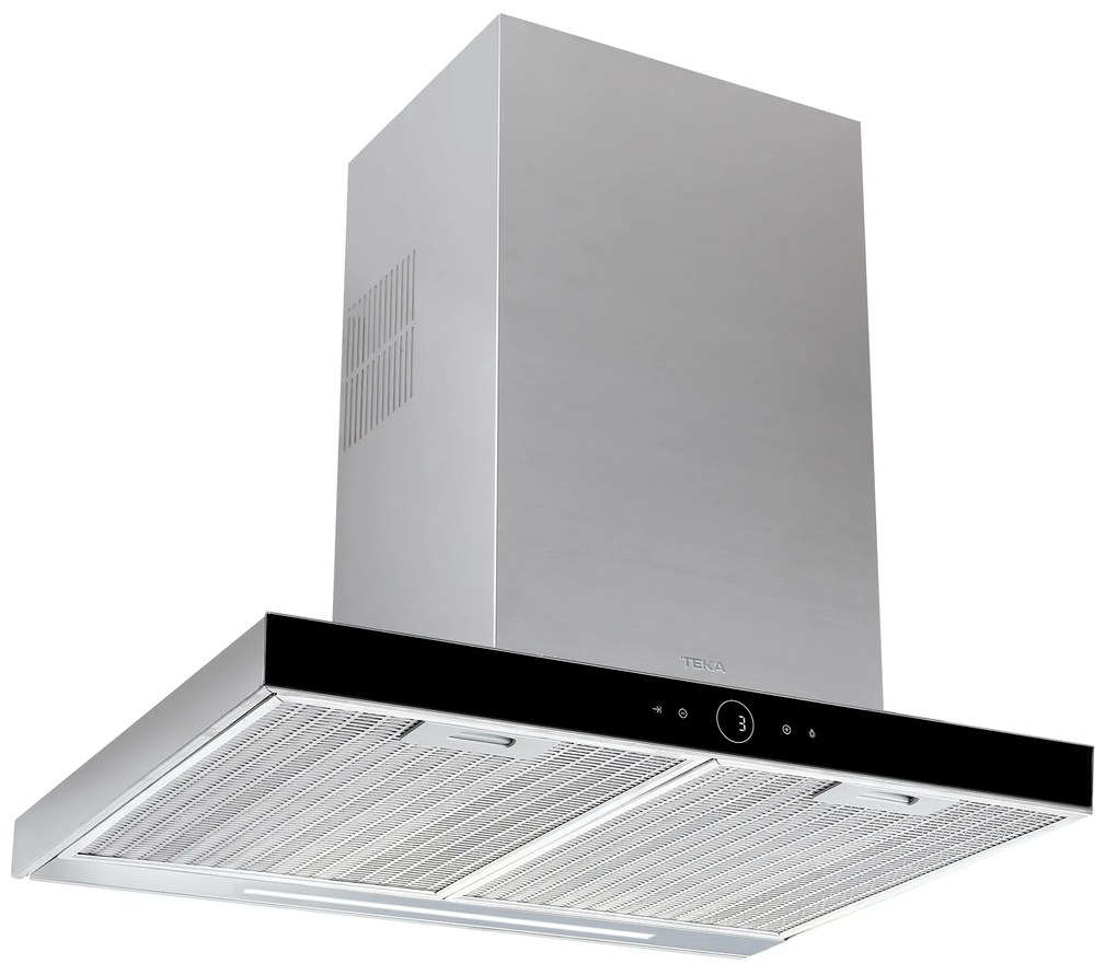 Teka DLH 686 T Ecopower Inox/Μαύρο Κρύσταλλο Απορροφητήρας Καμινάδα Τοίχου 60cm Εγγύηση 2+1 Χρόνια