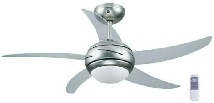 Primo PRCF-80282 Ανεμιστήρας Οροφής 110cm με Φως και Τηλεχειριστήριο Ασημί