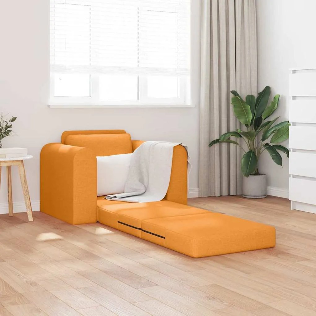 vidaXL Κρεβάτι καναπές Σκούρο κίτρινο 98 x 71 x 83 εκ. ύφασμα