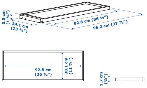 KOMPLEMENT συρόμενος δίσκος, 100x35 cm 204.339.84