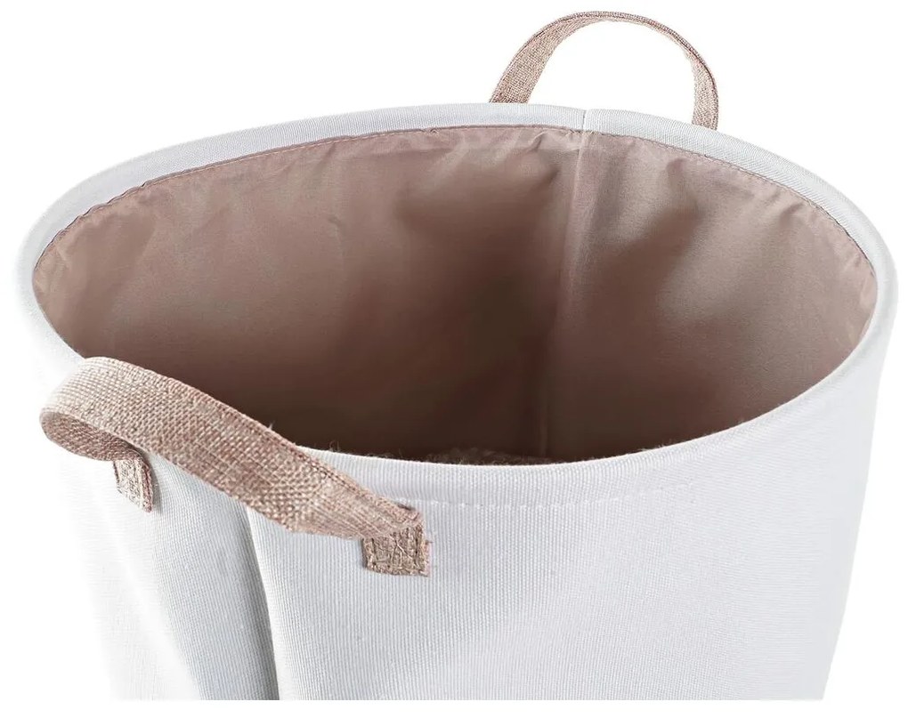 Καλάθι για τα Βρώμικα Ρούχα DKD Home Decor Γκρι Ροζ πολυεστέρας (39 x 39 x 41 cm) (x2)