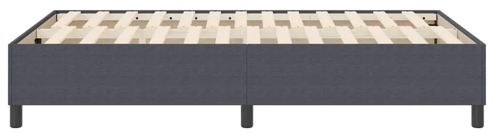 vidaXL Κρεβάτι με ελατήρια Σκούρο γκρι 120 x 190 cm Βελούδο