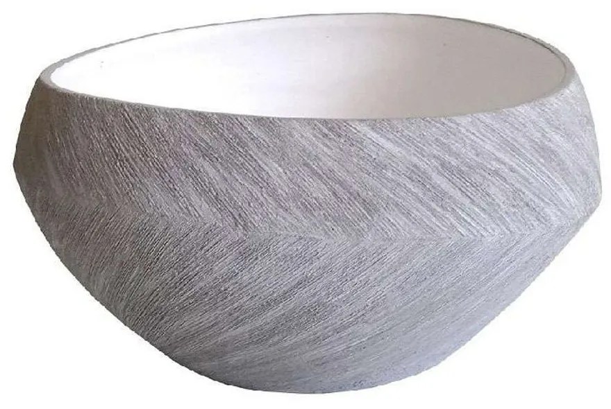 Διακοσμητικό Μπωλ NFU415 25x25x13cm White Espiel Porcelain