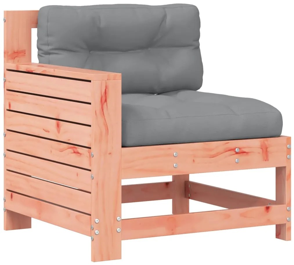 vidaXL Καναπές Κήπου με Μπράτσα Μασίφ Ψευδοτσούγκα με Μαξιλάρι