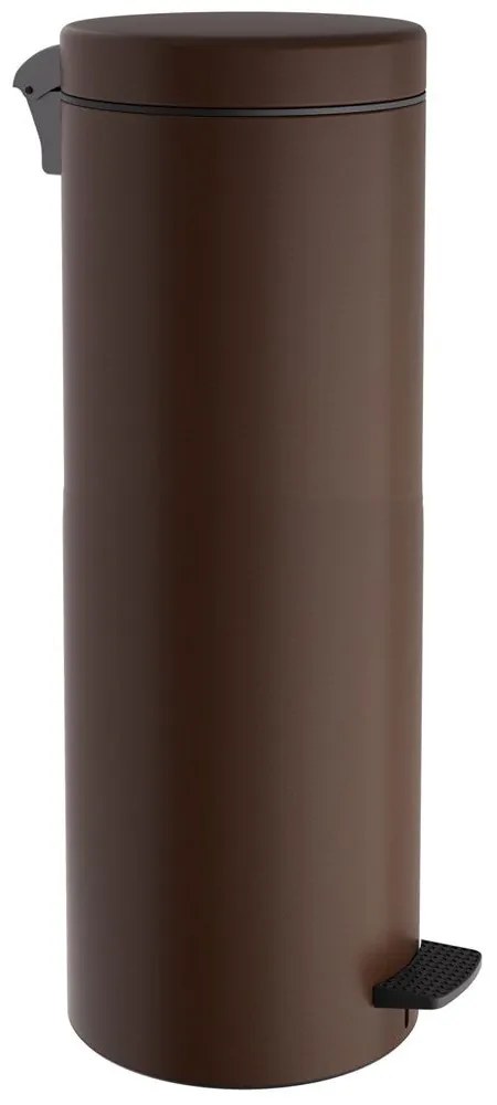 Κάδος Απορριμμάτων Soft Close 2565-943 Φ25x65cm 30lt Matt Wenge Pam&amp;Co Stainless Steel