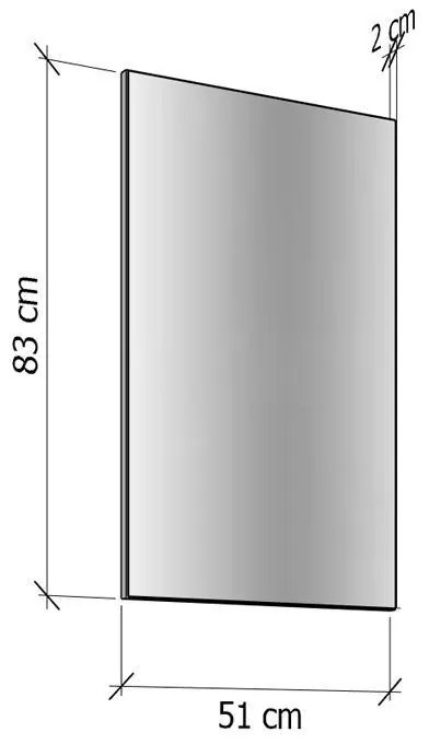 Καθρέπτης Τοίχου ARRAN OG Artisan Oak 51x2x83εκ. 51x2x83 εκ.