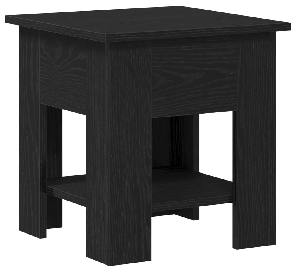 vidaXL Τραπεζάκι καφέ Μαύρο Δρυς 40x40x42 εκ. Επεξεργασμένο ξύλο