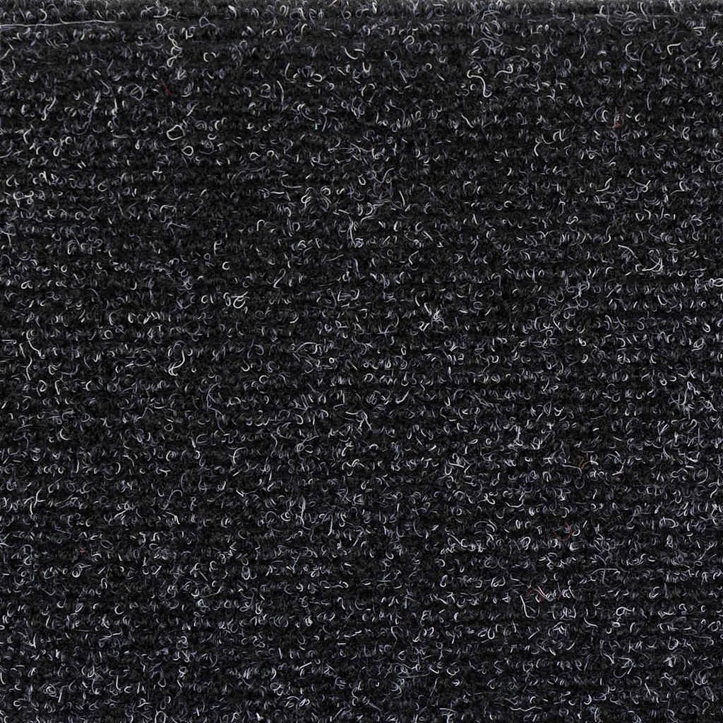 vidaXL Πατάκια Σκαλιών Αυτοκόλλητα 10 τεμ. Μαύρα Ημίκυκλα 56x17x3 εκ.