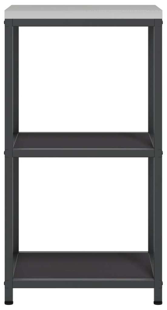 vidaXL Ράφι Αποθήκευσης Κουζίνας με ράφι Μαύρο 60 x 50 x 92 εκ. Ατσάλι