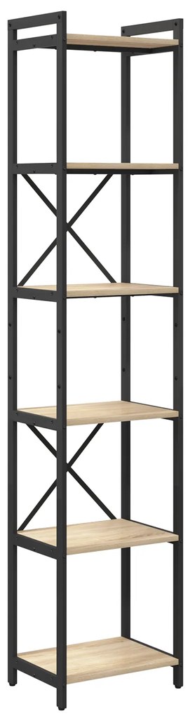 vidaXL Βιβλιοθήκη Sonoma Δρυς 40 x 30 x 188 εκ Επεξεργασμένο ξύλο