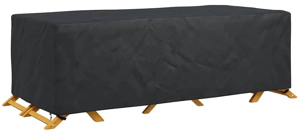 vidaXL Κάλυμμα επίπλων Μονόχρωμο Μαύρο 300 x 110 x 70 εκ. 420D