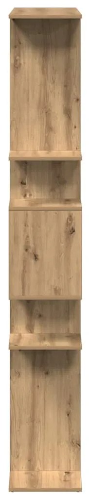 vidaXL Βιβλιοθήκη Αρτισιανή Δρυς 92x29x188 εκ. από Επεξ. Ξύλο