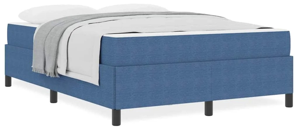 vidaXL Σκελετός Κρεβατιού Άλλο Μπλε 140 x 190 cm Βελούδο