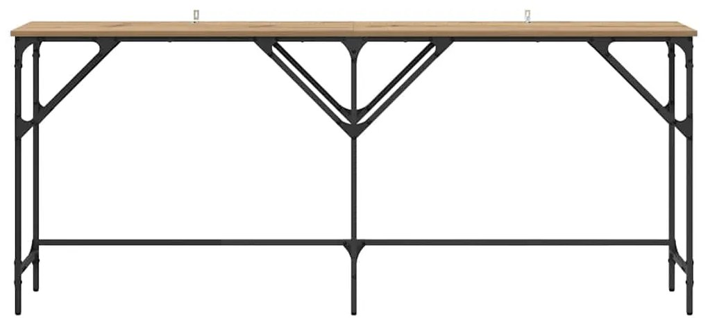 vidaXL Τραπέζι κονσόλας artisan δρυς 180 x 29 x 75 εκ