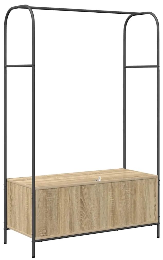 vidaXL Ράφι Ρούχων Καφέ 100 x 44 x 160 εκ Επεξεργασμένο ξύλο