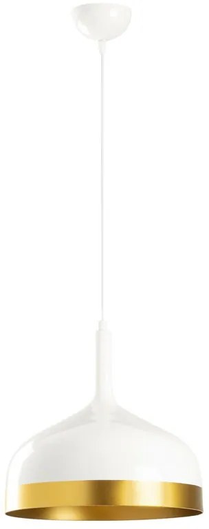 Φωτιστικό οροφής μονόφωτο PWL-1139 pakoworld E27 λευκό gloss Φ20x70εκ