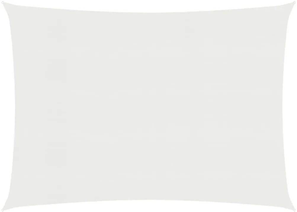 vidaXL Πανί Σκίασης Λευκό 3,5 x 4,5 μ. από HDPE 160 γρ./μ²